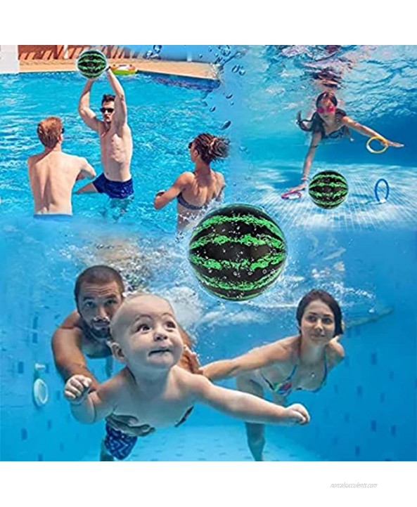 Summer Pool Toys Watermelon Shape Ball Combo Pack Underwater Passing Balls Party Games for Adults and Family