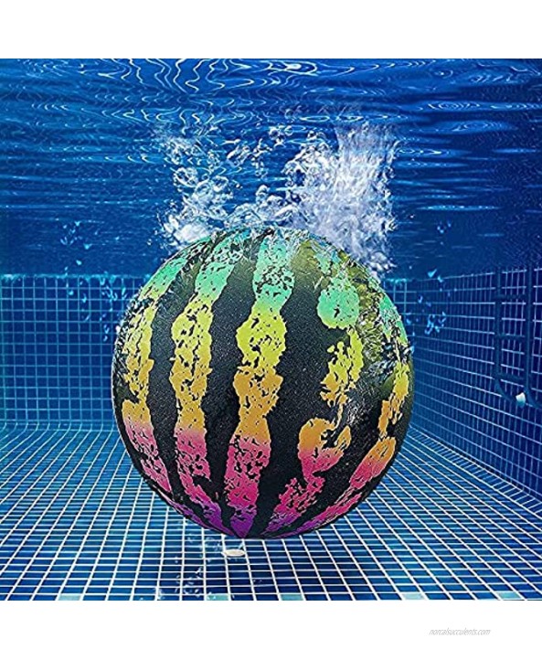 Swimming Pool Ball,9 Inches Water Injection Ball with Water Injector，Inflatable Ball for Under Water Passing Buoying Dribbling Diving Pool Game Summer Gifts for Teen Adult…