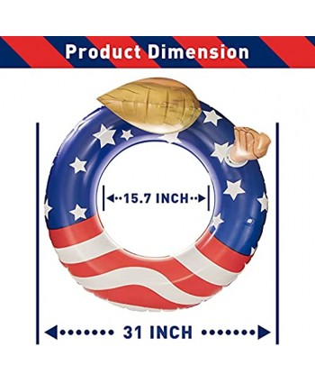 Trump Pool Float Inflatable Swimming Ring for Adults Pool Tube Toys for Summer Beach Water Float Party Swimming Pool Beach Time
