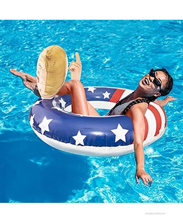 Trump Pool Float Inflatable Swimming Ring for Adults Pool Tube Toys for Summer Beach Water Float Party Swimming Pool Beach Time