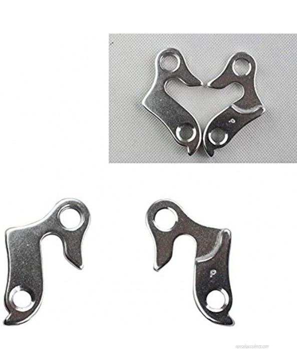 1PC Bicycle Derailleur Hanger Frame Rear or MTB Bicycle Frame Rear Derailleur Mech Hanger Dropout with Nuts Silver Type