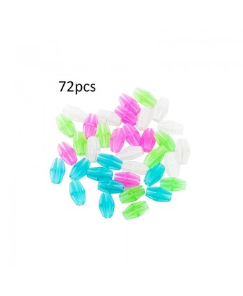 Bike Wheel Spokes Bicycle Luminous Colorful Beads Clip Bike Decoration Accessory 72pcs Replacement Accessory for Mountain Road Bike Universal Bicycle