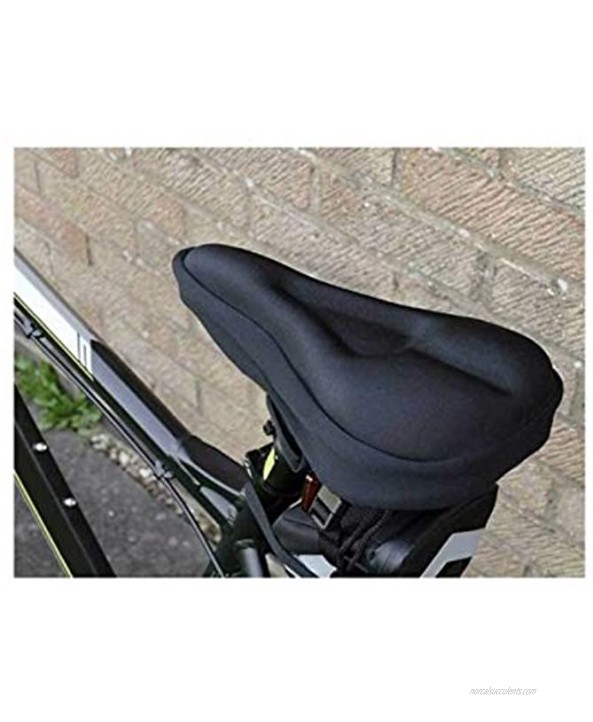 CHXW Comfort Soft Gel Pad Bicycle Saddle Seat Cover Bicycle Cycle Color : Black