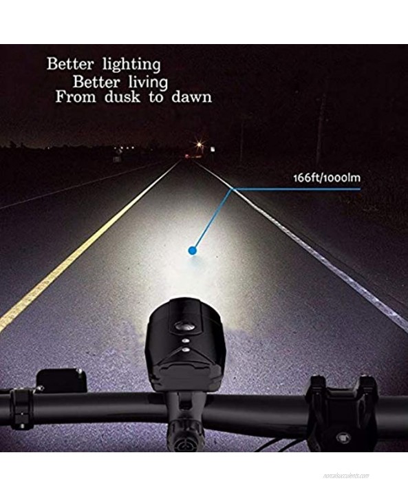 grocery store Heyingying525135 Bicycle Front Light Tail Light Rechargeable Flashlight Easy to Install Carry Color : L2 2000MAH Black