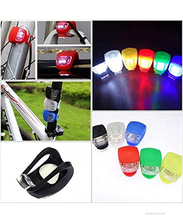 grocery store Heyingying525135 Bicycle Lights Silicone Lamp Holders Front and Rear Bicycle Lights Waterproof Bicycle Accessories Carry Color : Red Red Light