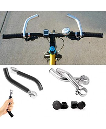 Handlebar End Bike Accessories Outdoor 22.2mm Bicycle Handlebar Handle Aluminum Alloy  Color : Black