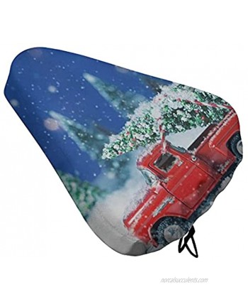 N\ A Bike Seat Cover Traditional Buffalo Plaid Red Blue Waterproof Bicycle Seat Rain Cover with Drawstring Sun Water Dust Resistant Bike Saddle Cushion Cover Protector Shield for Women Men Unisex