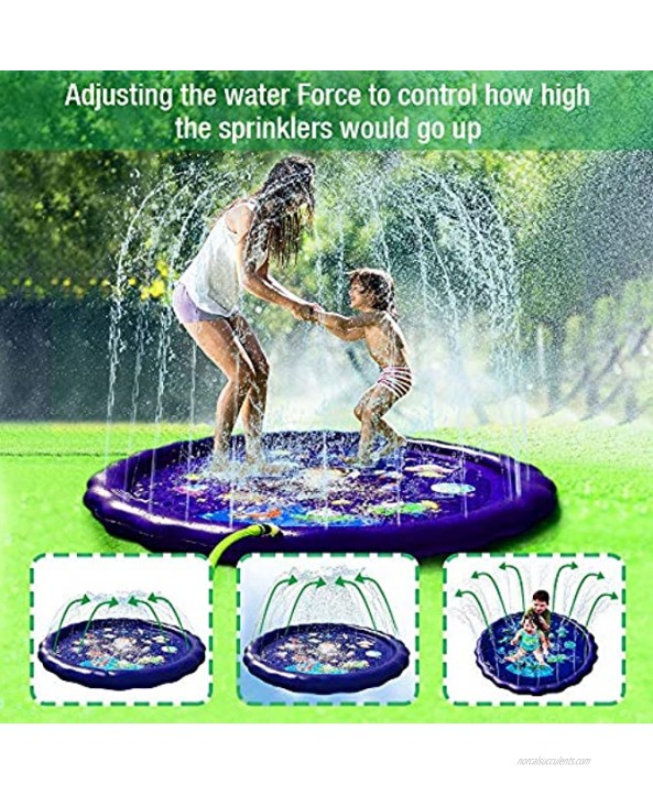 AUTOXEL Sprinkler for Kids Toddler Splash Play Mat Outdoors Children’s Sprinkler Pool Babies Inflatable Water Play Pad Spray Water Toys Kiddie Pool for Boys and Girls