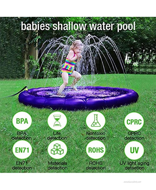 AUTOXEL Sprinkler for Kids Toddler Splash Play Mat Outdoors Children’s Sprinkler Pool Babies Inflatable Water Play Pad Spray Water Toys Kiddie Pool for Boys and Girls