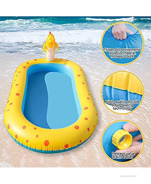 Inflatable Blow Up Pool for Kids All in One Upgraded Pool Toys with Sprinkler 67 INCH Indoor Outdoor Fun for Boys Girls