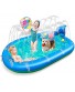 Inflatable Sprinkler Pool for Kids 67" x 45" 3 in 1 Dolphin Splash Pad for Kids and Toddlers Baby Toddler Wading Pool Summer Kiddie Pool | Outdoor Water Toys Play Mat for Boys Girls