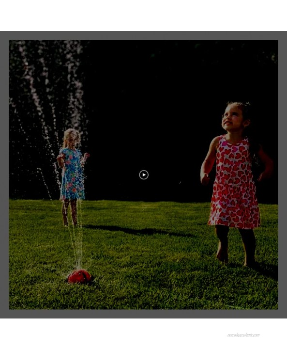 INSOON Water Spray Sprinkler for Kids Outdoor Play Backyard Rotating Ladybug Sprinkler Water Toys for Toddlers Boys Girls Splashing Fun for Summer Days Great Gift for 3+ Years Old