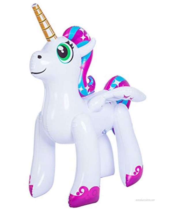 JOYIN Inflatable Unicorn Yard Sprinkler Alicorn Pegasus Lawn Sprinkler for Kids 5.3 Feet