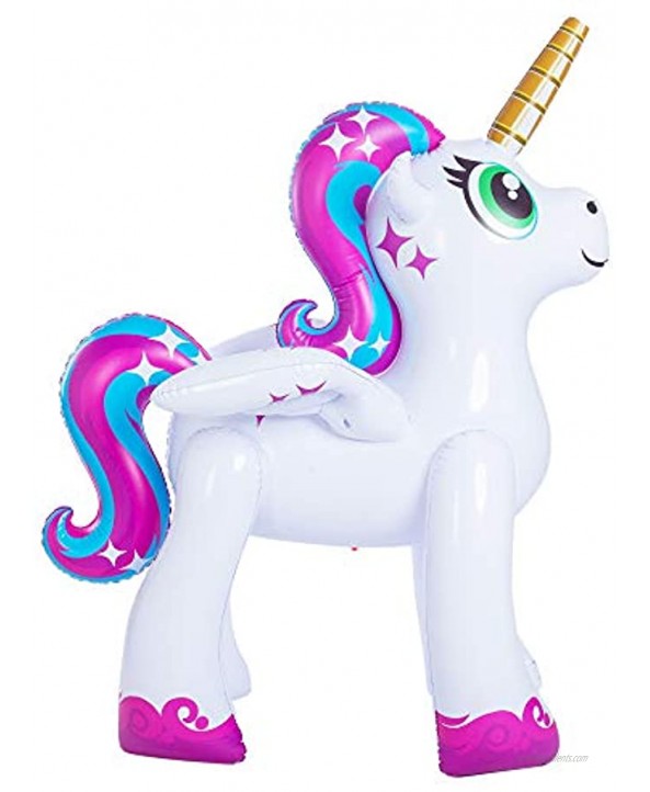 JOYIN Inflatable Unicorn Yard Sprinkler Alicorn Pegasus Lawn Sprinkler for Kids 5.3 Feet