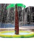 Linkidea Splash Pad Sprinkler for Kids Inflatable Water Toys 71" x 59" Palm Tree Summer Backyard Outdoor Spray Mat Toddlers Child Play Mat Pool Fit Wading Learning Yard Lawn Party