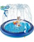 LITTLELOGIQ Splash Pad Water Sprinkler for Kids Yard Large Inflatable Pool Play Mat for Toddlers Baby Big Kids Boys Girls Adults Dog Pet Backyard Outside Dolphin Design