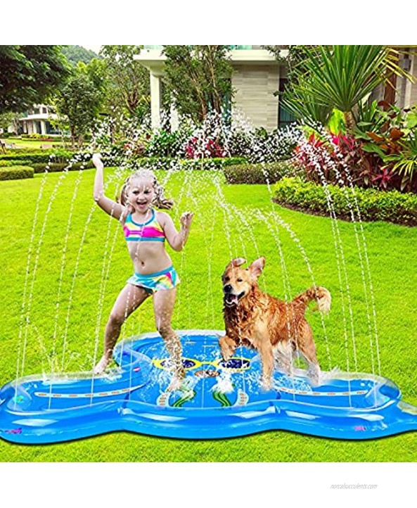 Splash Pad Sprinkler for Kids Toddlers,67 Octopus Kiddie Baby Swimming Pool Outdoor Water Toys Inflatable Splash Pad Summer Sprinkler Pool for Boys Girls Ages 3-8