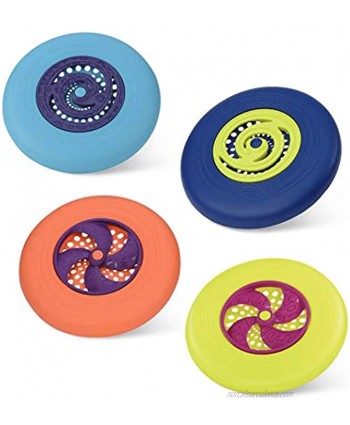 B. toys by Battat Flying Disc Set “ 4 Colorful Frisbees “ Disc-Oh! “ Outdoor Sports & Games for Kids“ Active Play “ Backyard Park Beach “ 4 Years + Multi Color