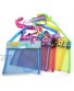 BRMDT Seashell Bag Colourful Mesh Beach Bag 5 Pcs Beach Toys Bags for Kids 3-10 8.7" Mesh Shell Bags Sand Toys Bag for Sand Scoop  Ball Pit  Beach Game