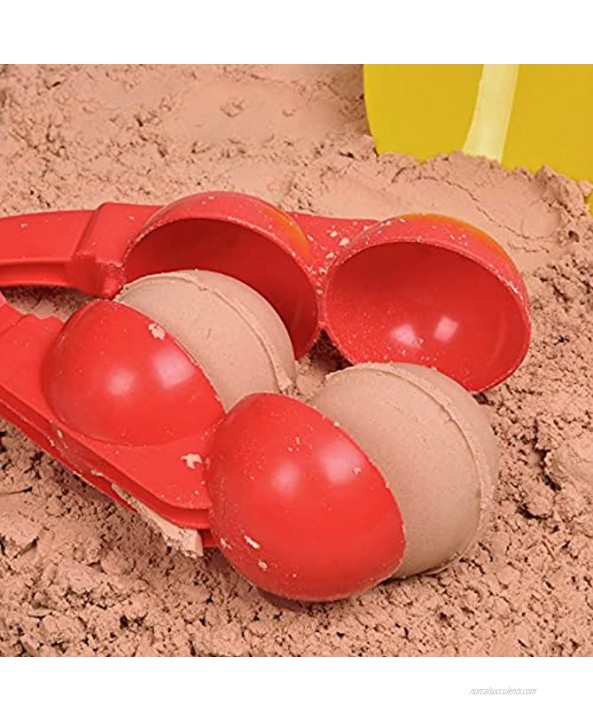 FUN LITTLE TOYS 11Pcs Beach Sand Toys and Snowball Maker Tools with Handle for Kids and Adults Snow Ball Fights Beach Molds Fun Snowball Toys for Winter and Summer Outdoor Activities