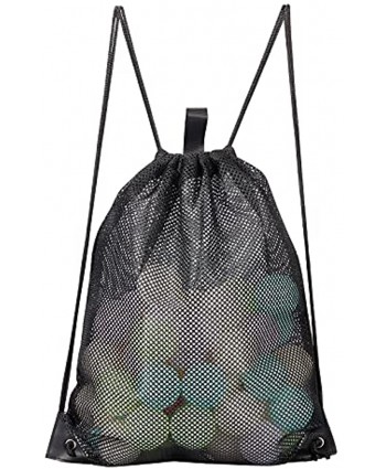 Heavy-duty Mesh Drawstring Bag Mesh bag for Seashell Pool Toys Mushroom Beach Swimming