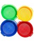 Holady 4 Pack Multicolor Sand Sifter Sieves,Plastic Sand Sifter for Backyard Park Party Favor Sand and Beach4 Colors