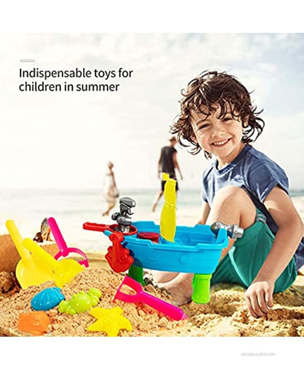 KKEATOY 18Pcs Beach Toys for Kids Baby Play Water & Sand Table for Toddlers 1 2 3 + Years Old Outside Outdoor Activity Sand Castle Building Kit for Boys Girls,Children Birthday