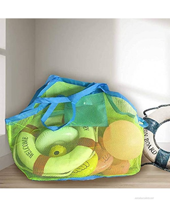 Mesh Beach Toys Bag Extra Large Beach Bags and Totes Sand Tote Bag Storage Bags Children Toys Beach Toy Organizer Kids Sand Toys Collector Perfect for Holding Toys Stay Away from Sand
