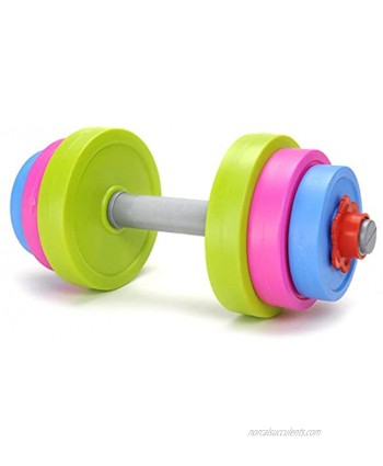 PowerTRC Fun and Colorful Dumbbell for Kids Adjustable Weights Fill Weights with Water or Sand Beach Toys