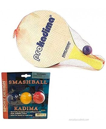 Pro Kadima Paddle Set Plus Replacement Smash Balls Bundle