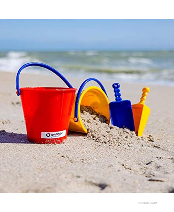 Spielstabil Large Sand Pail Beach Toy One Bucket Included Colors Vary Holds 2.5 Liters Made in Germany
