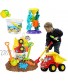 TEMI Beach Sand Toys for 3 4 5 6 7 Year Old Boys w  Water Wheel Dump Truck Bucket Shovels Rakes Watering Can Molds Outdoor Tool Kit for Kids Toddlers Boys and Girls