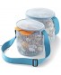 Tenrai Seashell Mesh Tote Shell Bag Beach Toy Bag Toy Bags Kids Sandboxes Nets Bag 6.2" & 7" Blue 2 Packs