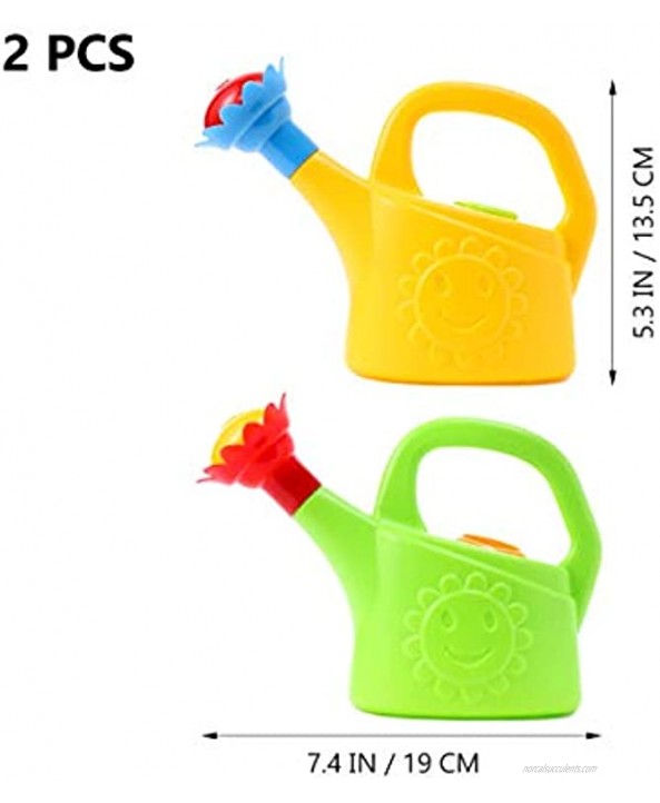 TOYANDONA 2PCS Watering Can Toys Interesting Plastic Watering Can Toy Early Educational Toys Play House Watering Can Toy for Children Random Color