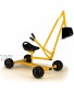 WONKAWOO Ride On Excavator Toy Sand Digger Crane with 4 Wheels for Outdoor Playground and Sandbox