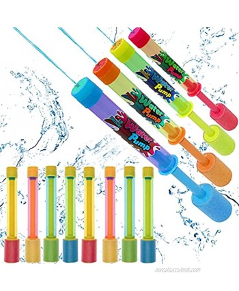 12 Water Gun Blaster Soaker Squirt Guns Bulk 12 Pack Small 10" Foam & Plastic Super Shooter Water Gun for Kids Pool Water Outdoor Toys Birthday Pool Party Favors End of Year Gifts by 4E's Novelty