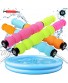 4 Pack Foam Water Blaster Water Guns Shooter Squirt Guns Set UP to 35 ft Shooting Range with Inflatable Pool  Pump Foam Water Super Blasters Soaker for Water Fighting Party Kids Adults