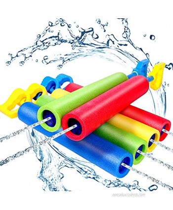 6 Pack Foam Water Shooter Water Guns Toys Water Blaster for Swimming Pool Beach Summer Outdoor Water Squirt Guns Set Up to 31ft for Boys Girls Adults