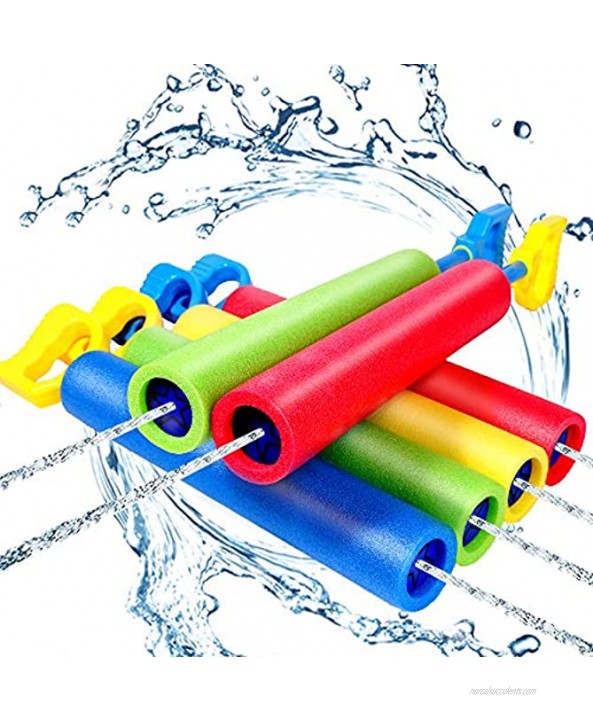 6 Pack Foam Water Shooter Water Guns Toys Water Blaster for Swimming Pool Beach Summer Outdoor Water Squirt Guns Set Up to 31ft for Boys Girls Adults
