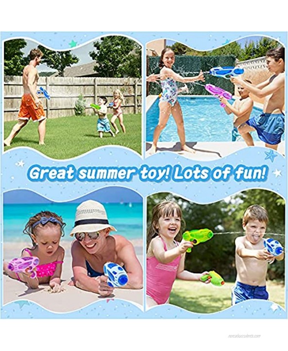 6 Pack Water Guns for Kids Adults Super Squirt Guns Water Pistol Toy for Boys Girls 220CC Water Gun for Summer Party Outdoor Activties Swimming Pool Beach Sand Water Toys Water Fighting Play Toys