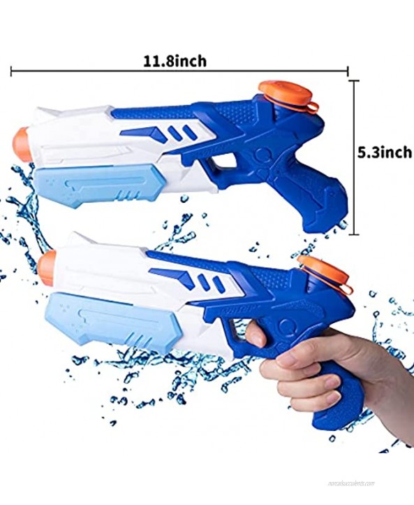 Ainek Water Gun for Kids 2 Pack 300CC Super Soaker Water Gun for Summer Swimming Pool Beach Sand Gift Toy Water Soaker Blaster Guns for Boys Girls Age 4 5 6 7 8 Years Old