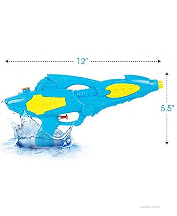 ArtCreativity Space Water Squirt Guns for Kids Toddlers and Adults Set of 3 12 Inch Blaster Toys for Swimming Pool Beach and Outdoor Summer Fun Cool Birthday Party Favors for Boys and Girls