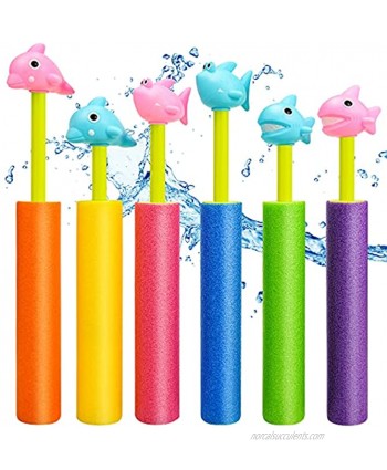 balnore Water Guns 6PCS Animal Figures Pool Toys for Kids Shoots up to 35 FT Summer Outdoor Beach Water Toys for Kids Boys Girls Adults