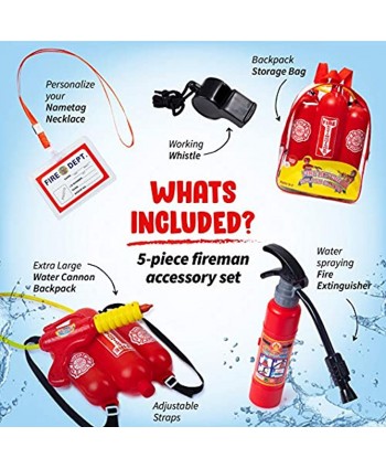 Born Toys Water Gun for Kids Set That Includes Backpack Water Gun Toy Fire Extinguisher Use as Squirt Gun Water Shooter Water Blaster Soaker Gun Great Fireman Toys for Fireman Costume for Kids