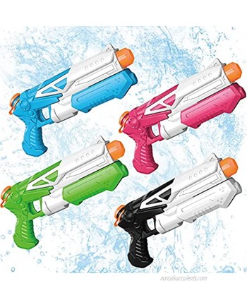 DraMosary 4Pcs Water Guns for Kids Water Pistols Blasters Squirt Guns for Toddler Boys Girls Summer Outdoor Water Game in Swimming Pool Beach Party Backyard