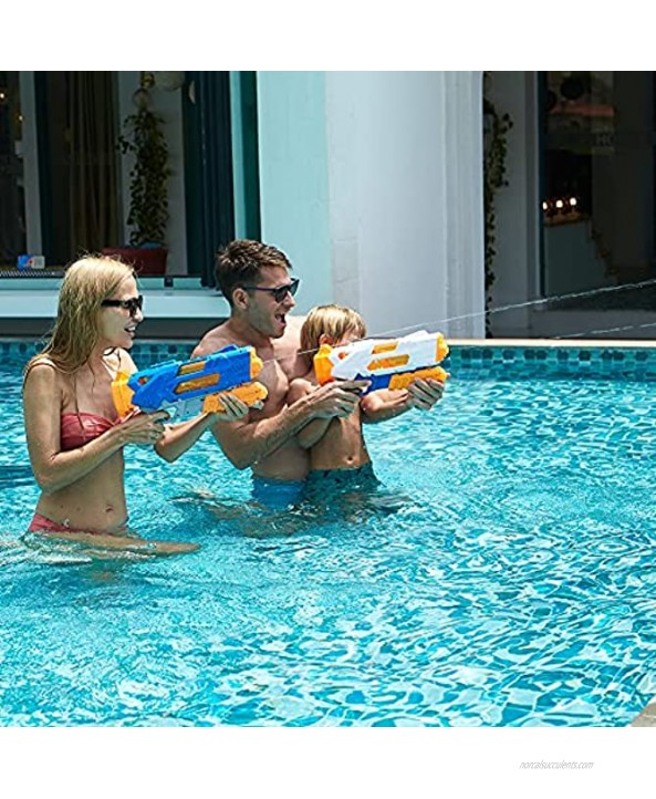 Jogotoll Water Guns for Kids & Adults,2 Pack Super Water Blaster Soaker Squirt Guns 1200CC Large Capacity toys for Boys Girls Ideal Gift Toy for Summer Sand Pool Beach Outdoor Water Fighting Play Toys
