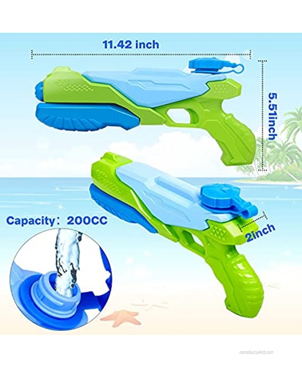 JUOIFIP Water Guns for Kids 6 Pack Super Water Blaster Soaker Squirt Guns Long Shooting Range 200CC Summer Swimming Pool Beach Sand Outdoor Water Fighting Toys Gifts for Adults Boy Girl