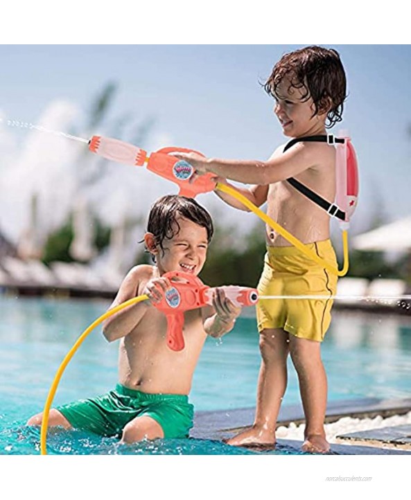 kiniza Water Gun Backpack Water Blaster for Kids Water Shooter with Tank Squirt Gun Summer Outdoor Toys for Pool Beach Water Toys for Kids