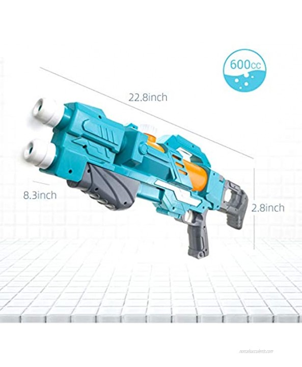 KMV Water Gun for Kids & Adults 22.8 Long Super Strong Squirt Gun Water Soaker Blaster 600CC Water Toys for Summer Swimming Pool Beach Outdoor Water Battle