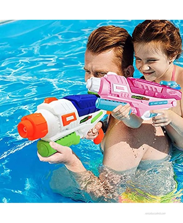 Manaror Water Guns for Kids 2 Pack Super Squirt Guns Water Soaker Blaster 600CC Gifts Summer Swimming Pool Beach Sand Outdoor Water Fighting Play for Boys Girls